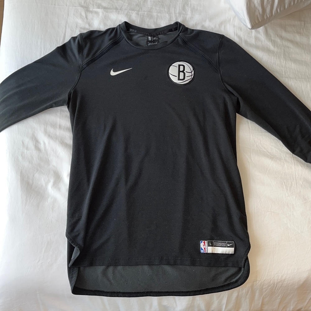 Nike - Brooklyn Nets Team Issue/ On Court Warmup Shirt - Size L